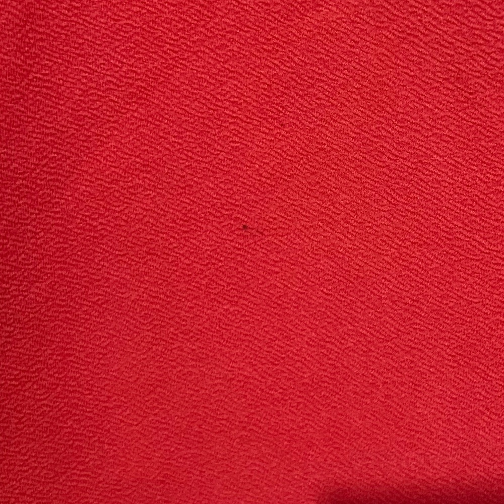 Elegant Red Dress with White Trim - Picture 9 of 11